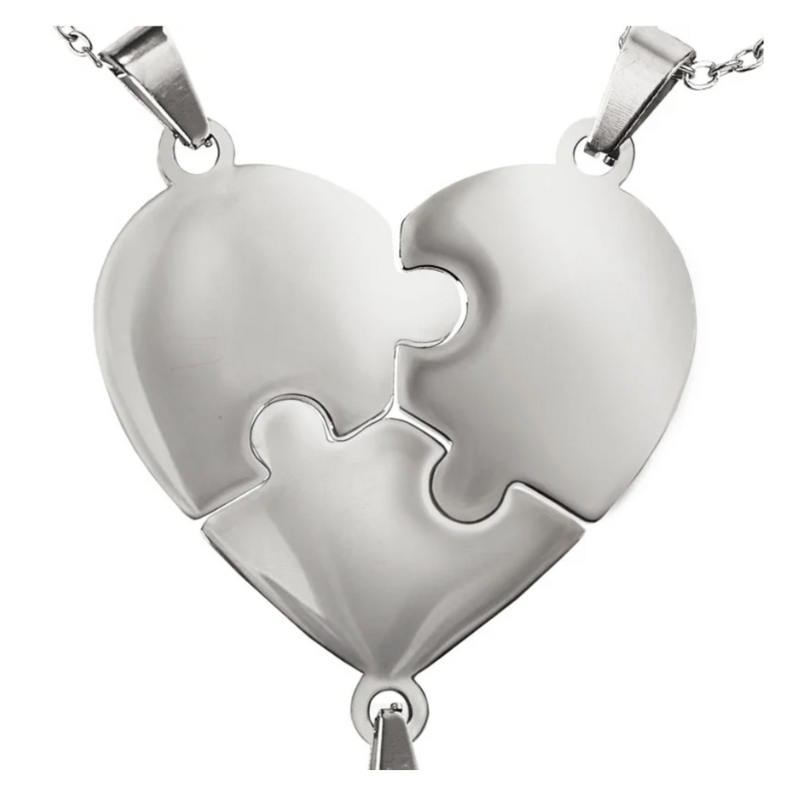 Lié à Vie - Collier puzzle famille personnalisé