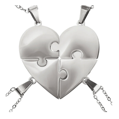 Lié à Vie - Collier puzzle famille personnalisé