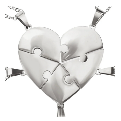 Lié à Vie - Collier puzzle famille personnalisé