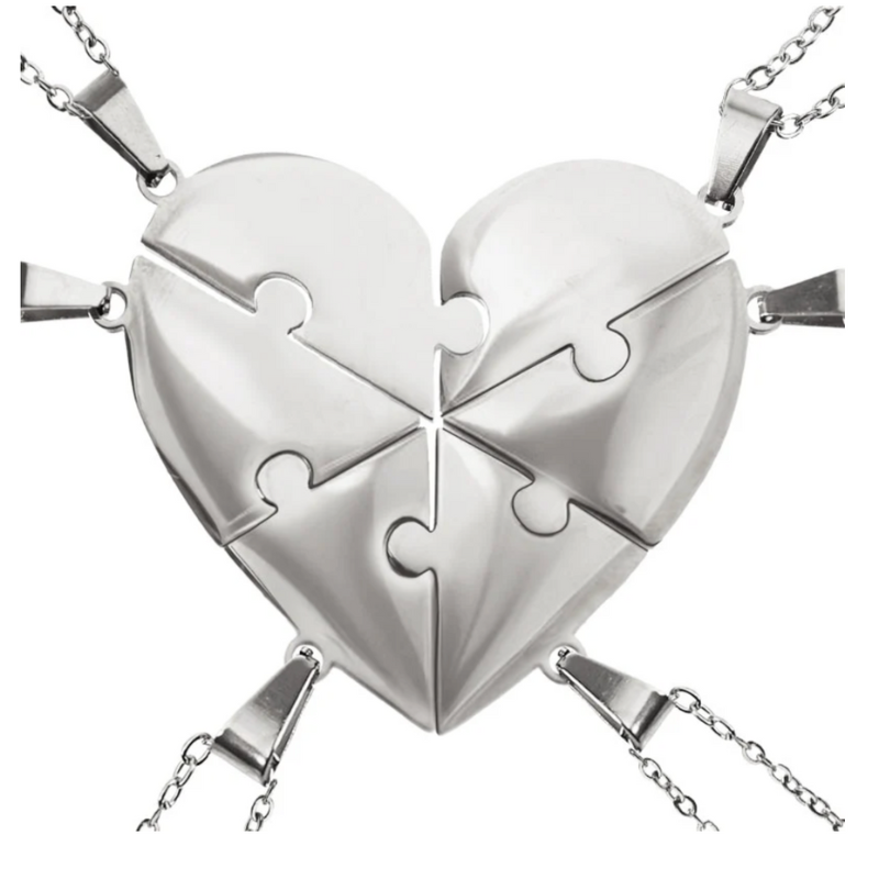 Lié à Vie - Collier puzzle famille personnalisé