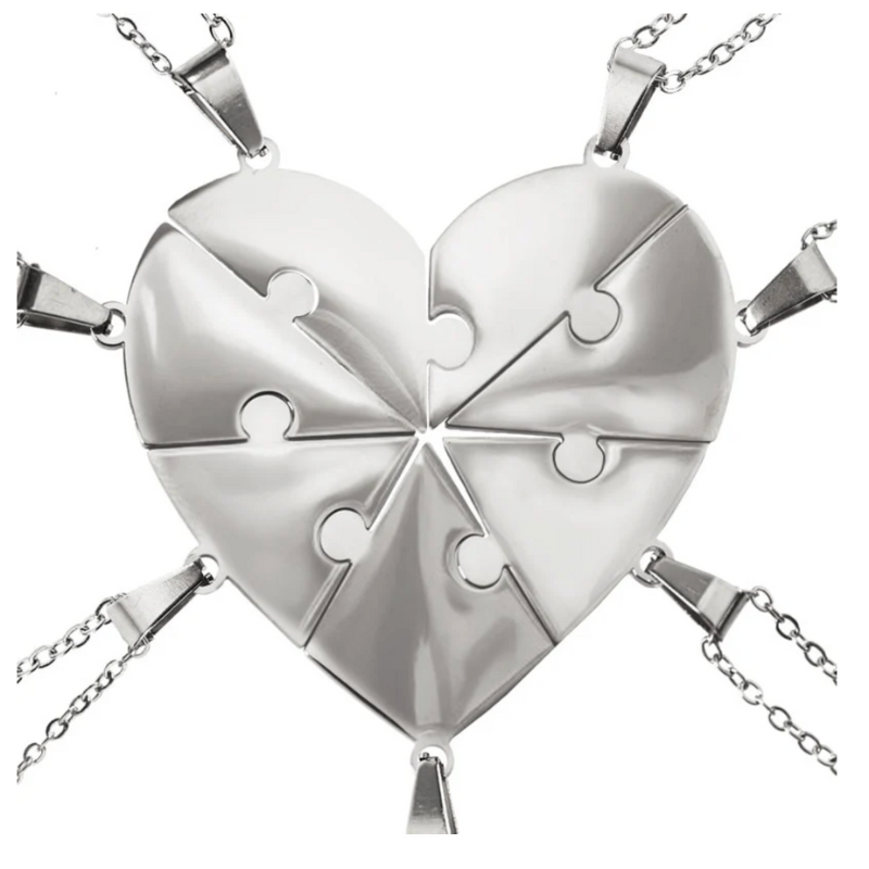 Lié à Vie - Collier puzzle famille personnalisé