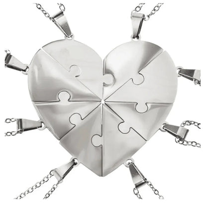 Lié à Vie - Collier puzzle famille personnalisé